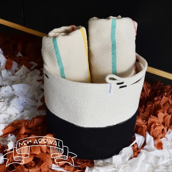 Mia Melange Other - NWT Mia Melange Foldable Cotton Basket